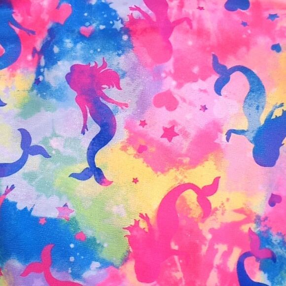 Girls Mermaid Bikini & Striped Tankini Swimsuit Bathing Suit 2-Pack Size XL - Picture 8 of 12